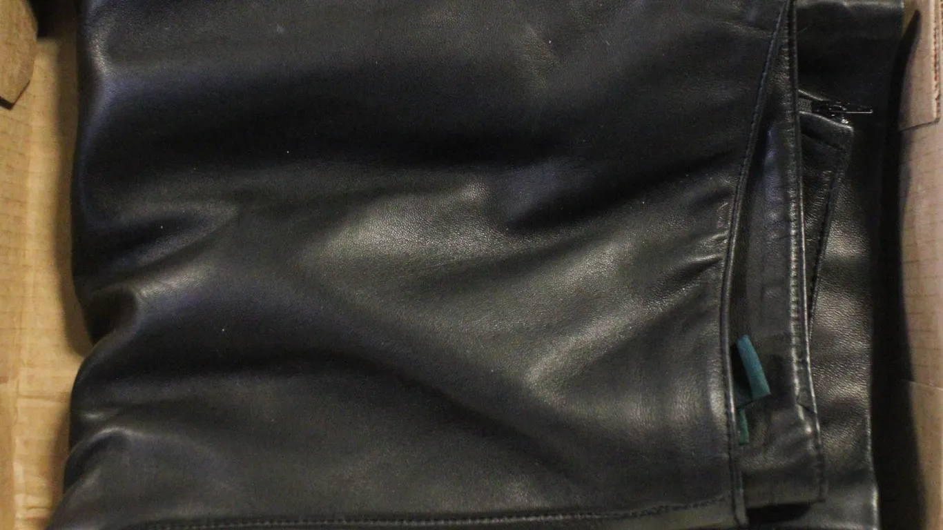 DANIER SOFT BLACK LEATHER PANTS,