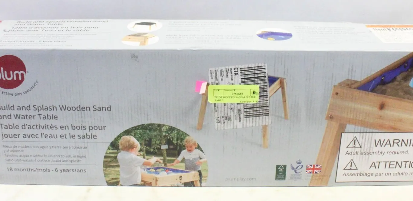 PLUM WOODEN SAND & WATER TABLE