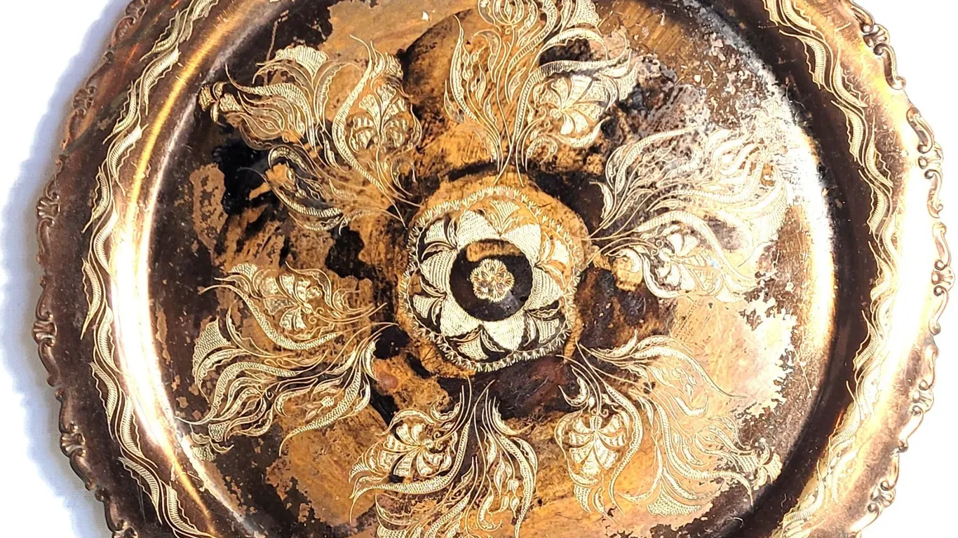 20) TURKISH VINTAGE HAND ETCHED