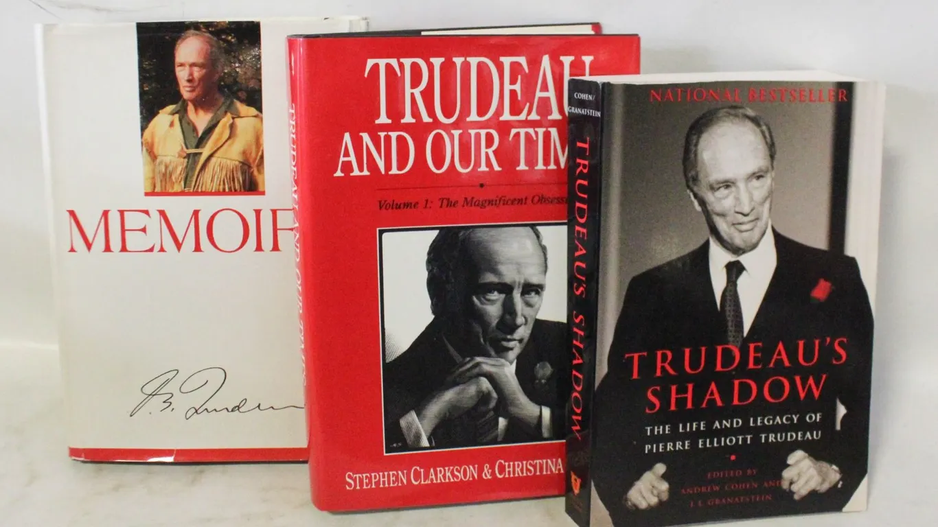 3 PIERRE ELLIOTT TRUDEAU BOOKS