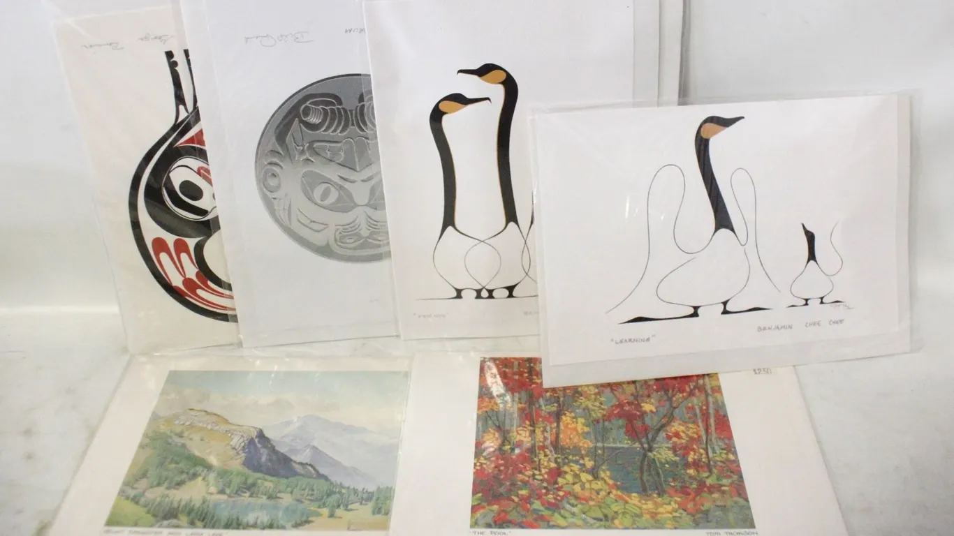 ESTATE UNFRAMED PRINTS INCLUDING TOM
