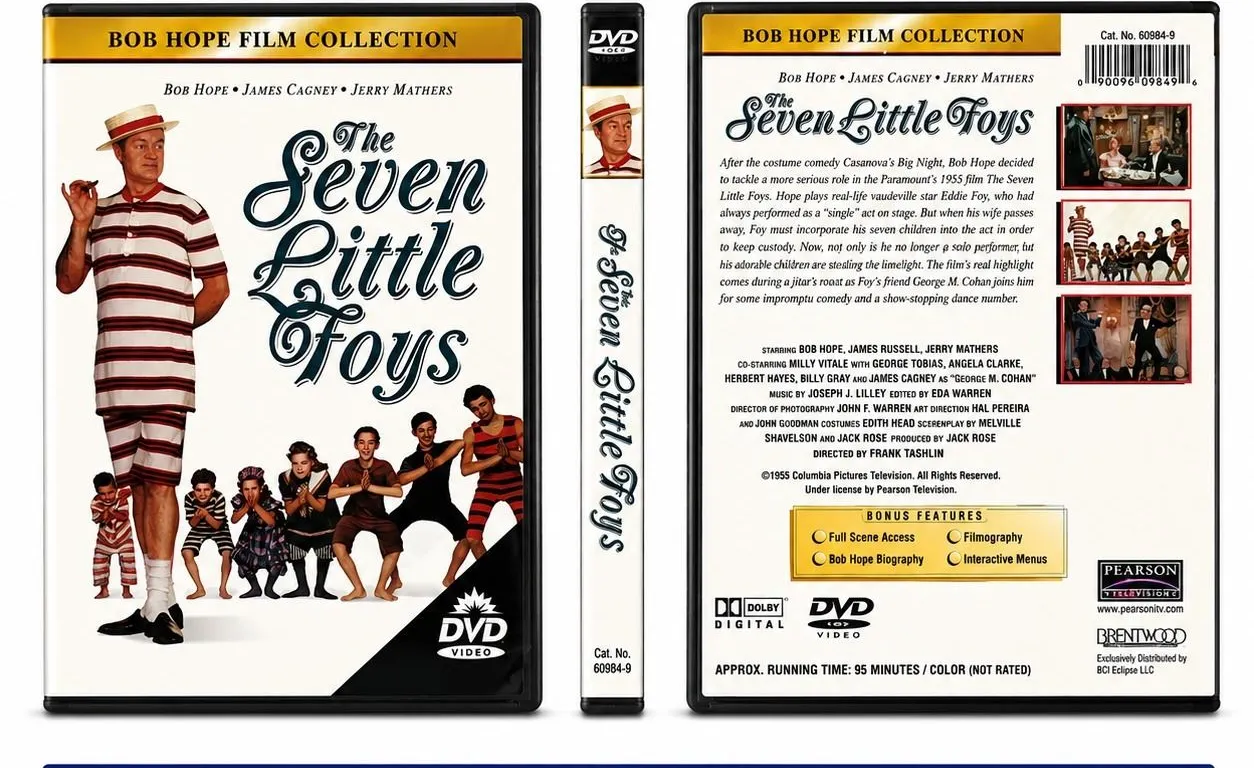 NEW DVD "THE SEVEN LITTLE FOYS" BOB HOPE 1955