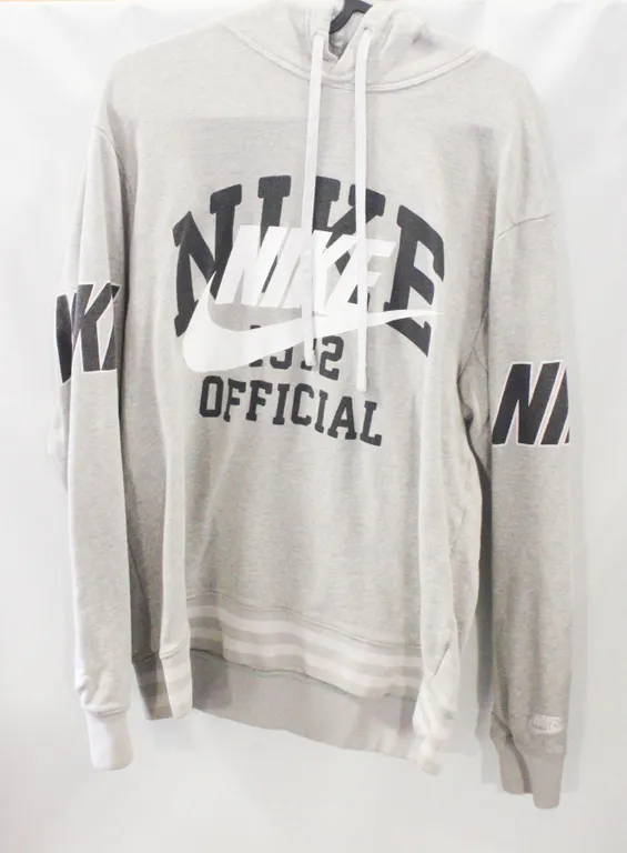 MENS S GREY NIKE HOODIE