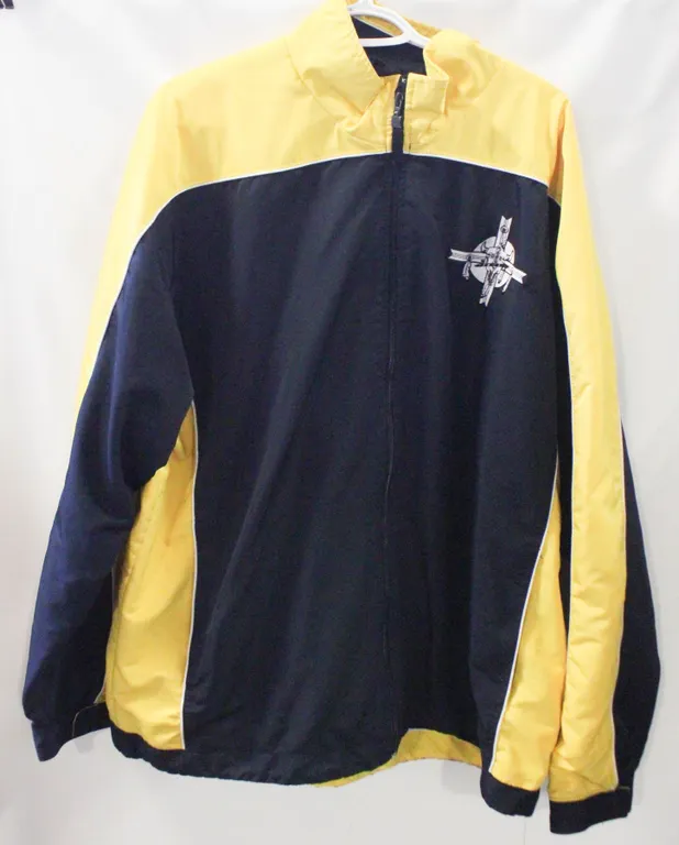 MENS XXL CHAMPION BLUE/YELLOW FALL JACKET