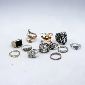 LOT OF ASSTD ESTATE RINGS
