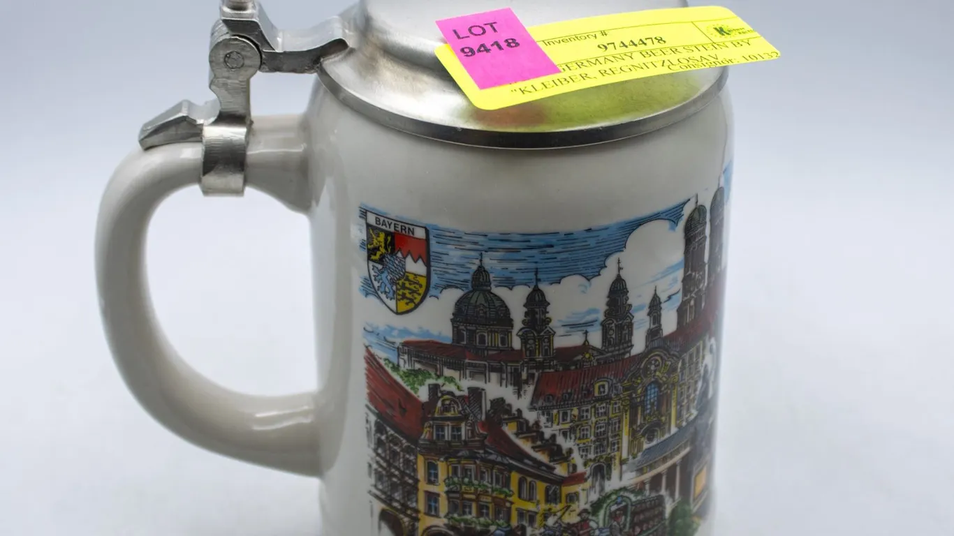 WEST GERMANY BEER STEIN BY "KLEIBER, REGNITZLOSAV,