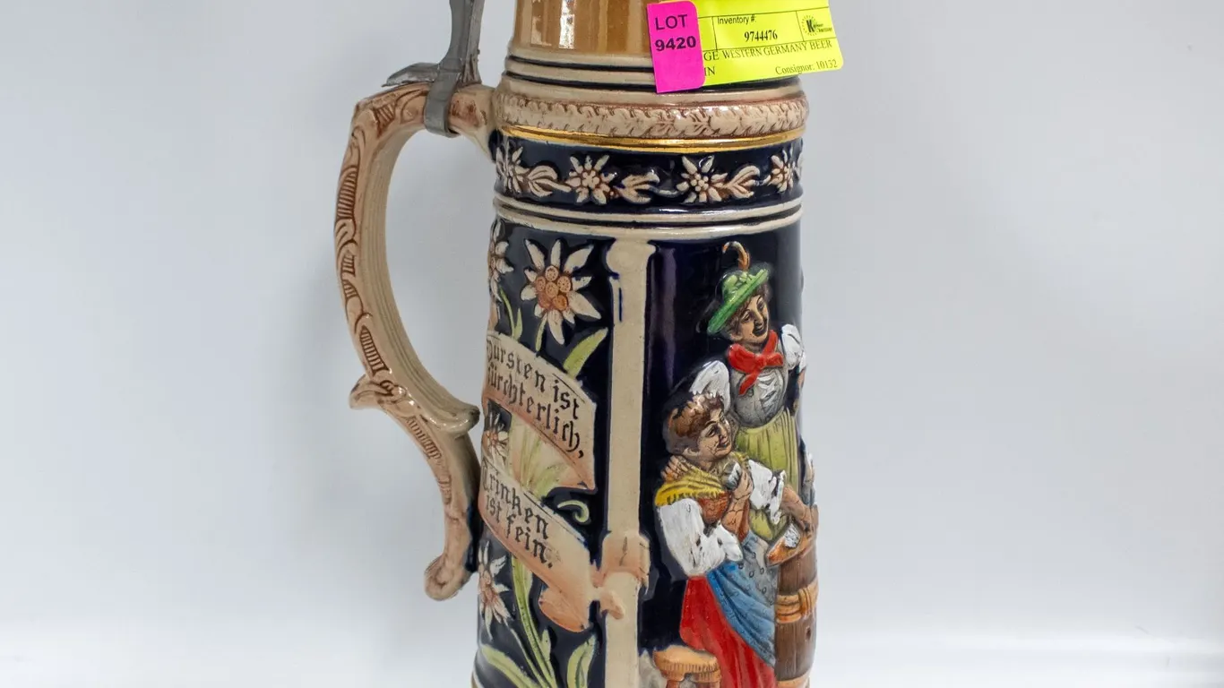 LARGE WESTERN GERMANY BEER STEIN