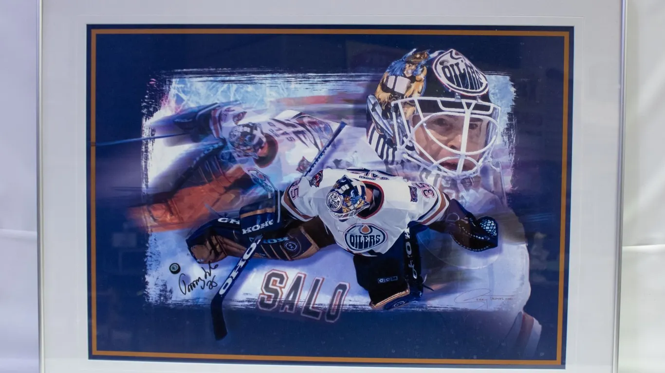 2001 TOMMY SALO OILERS DOUBLE