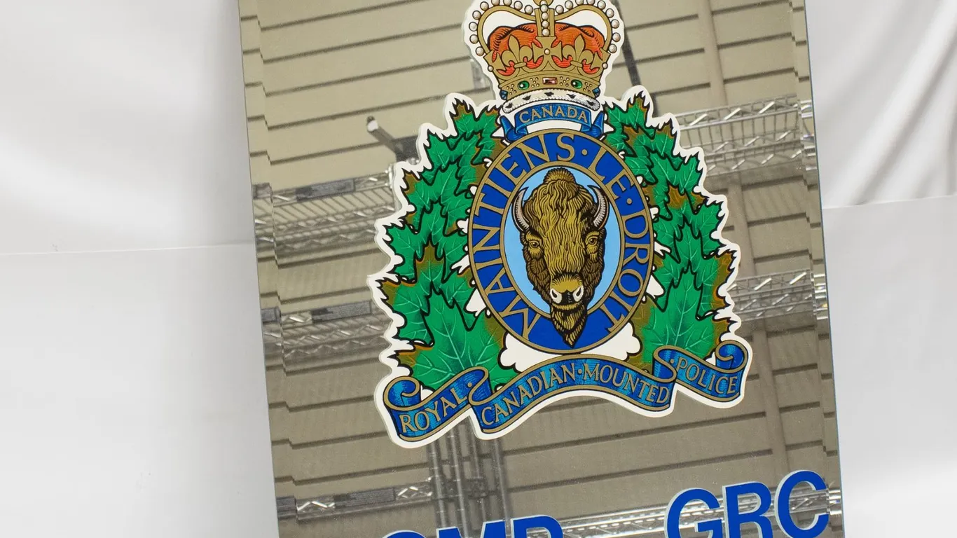 1980S RCMP PATROL CAR DOOR DECAL MOUNTED ONTO