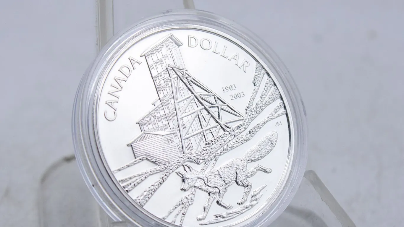 PURE SILVER 2003 CANADA UNCIRC DOLLAR COIN