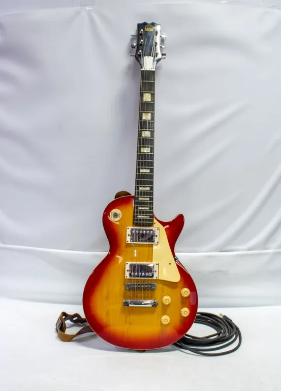 1970S HONDO LES PAUL SUNBURST GUITAR W CASE