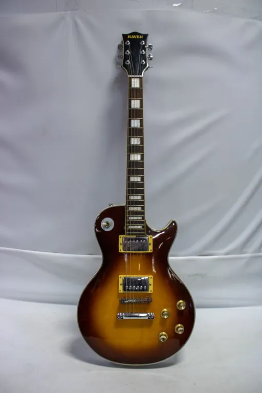 1970S RAVEN LES PAUL GUITAR SUNBURST W CASE