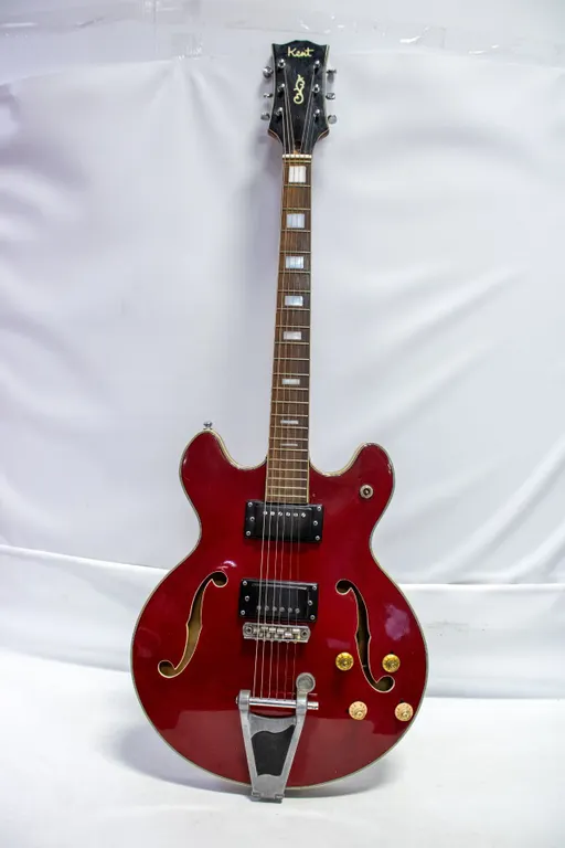 1970S KENT ES335 HOLLOW BODY ELECTRIC GUITAR
