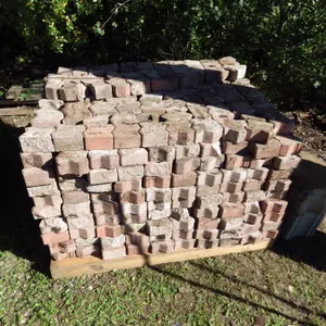 interlocking patio paving stones approximately 400 -- WILL NEED TO BE LOADED BY HAND