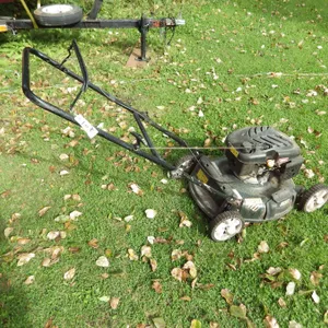 yard works gas powered push mower 21 inch cut