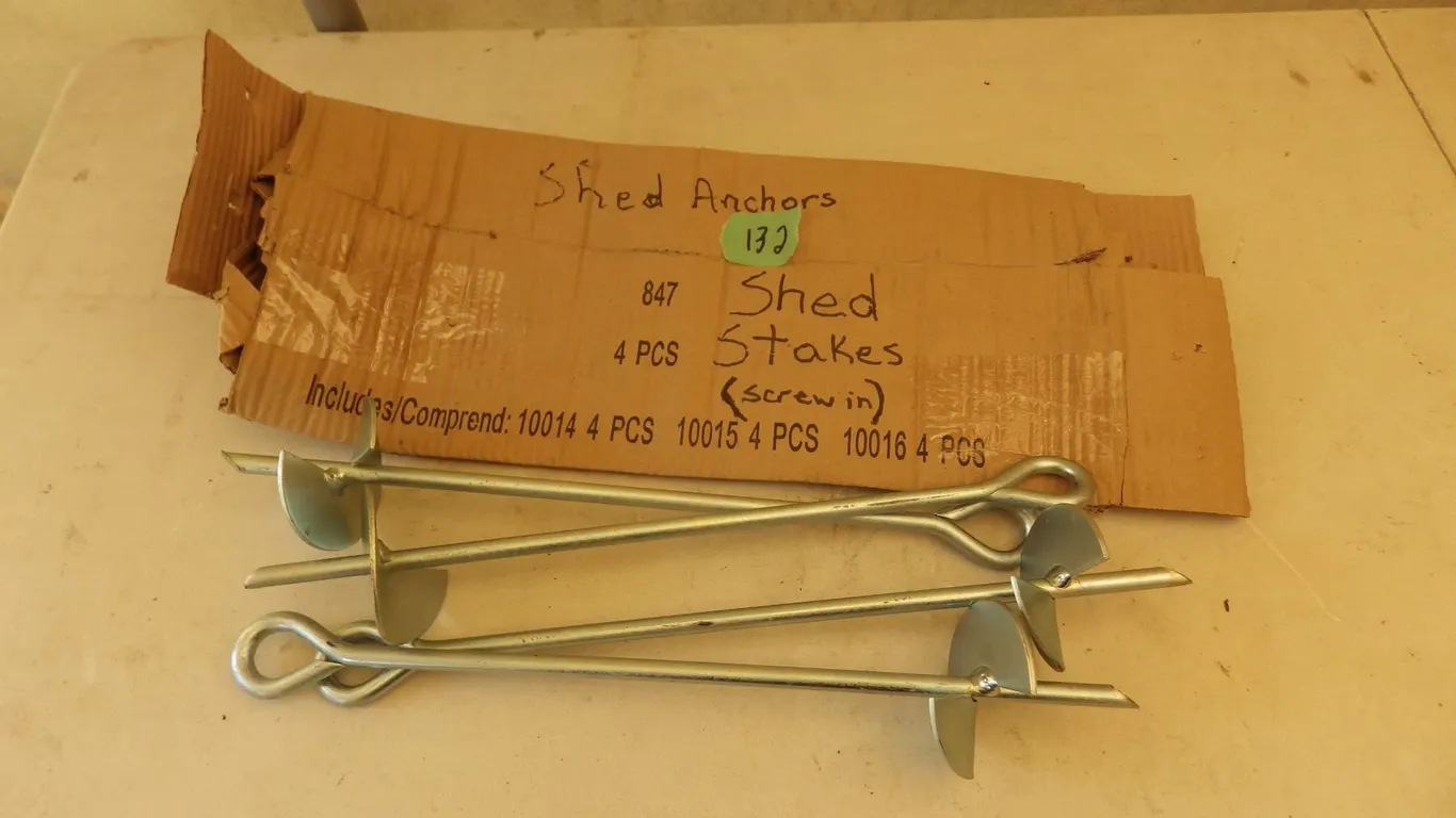 screw in shed stakes