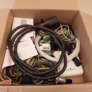 box of assorted trailer wiring 12 Volt mostly
