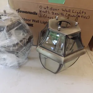 lot of 4 glass globes for outdoor wall lights