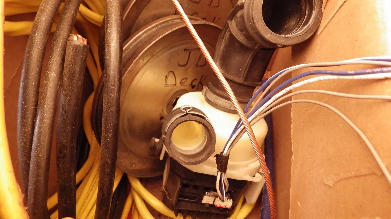 miscellaneous electrical wire , dishwasher pump , pulleys