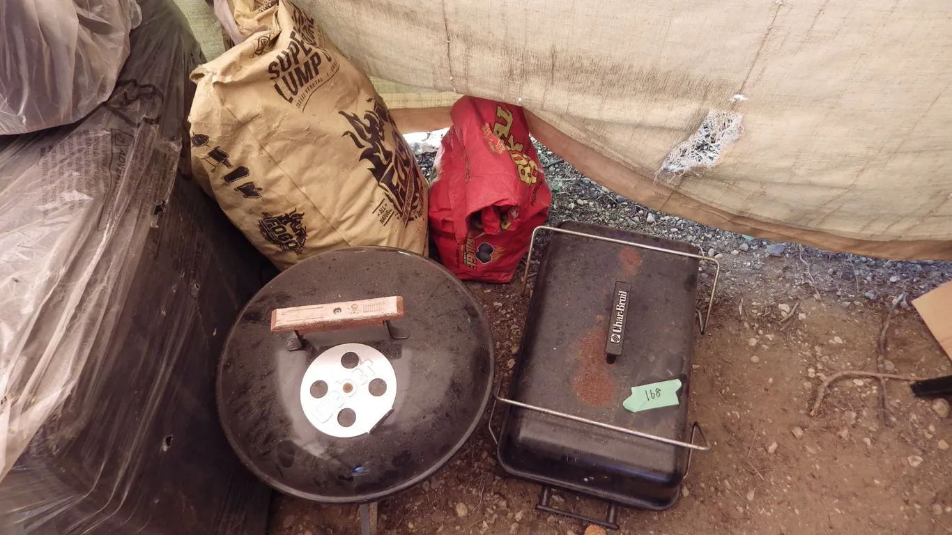 charcoal fired barbecues and briquets