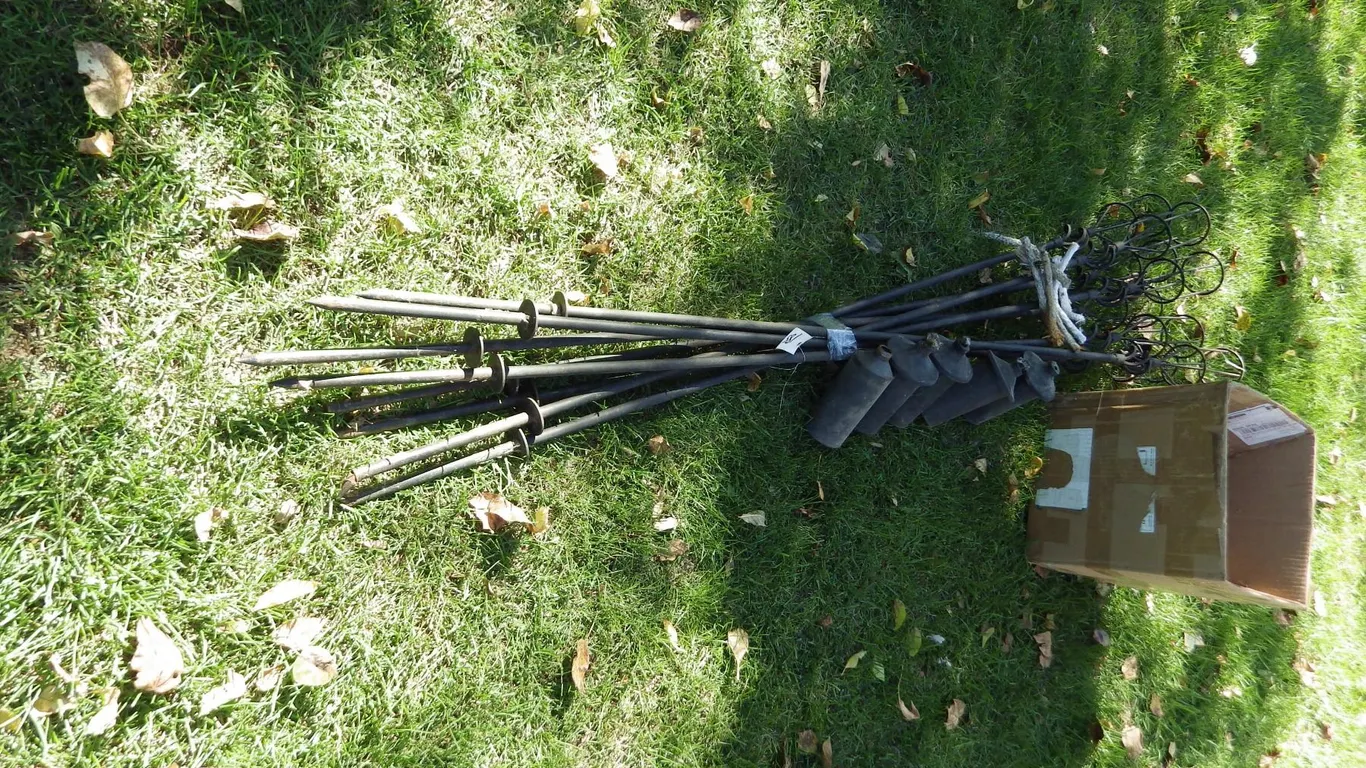 lot of garden torches