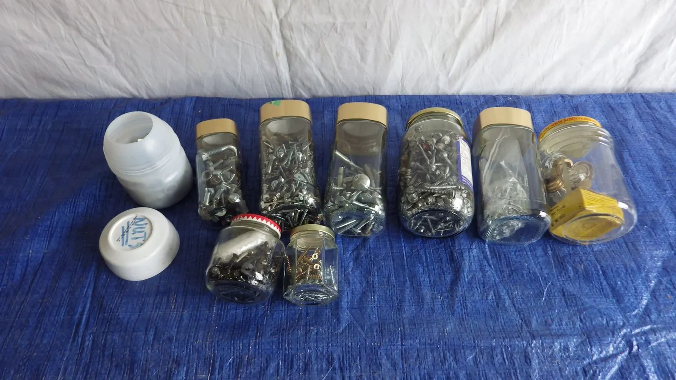 assorted screws and bolts
