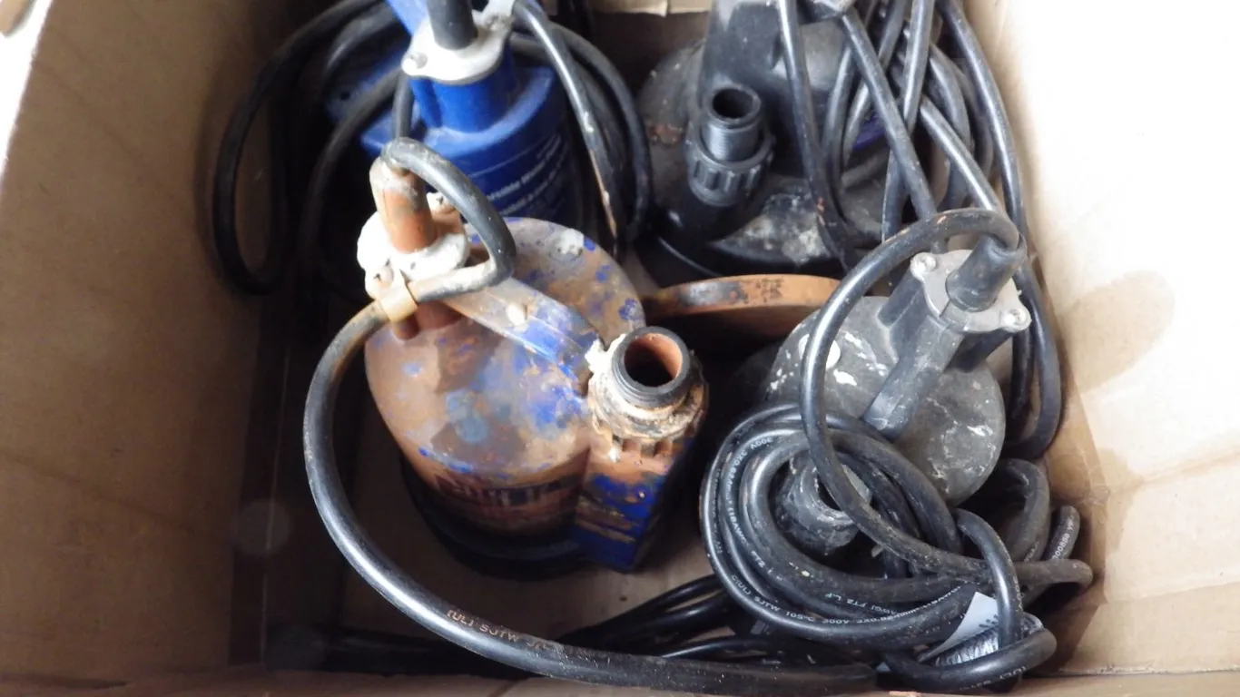 lot of sump pumps