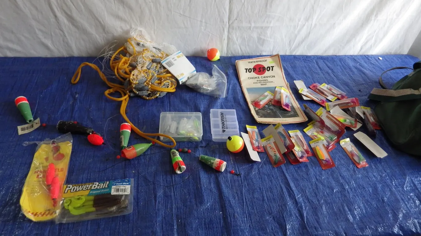 fishing lures etc