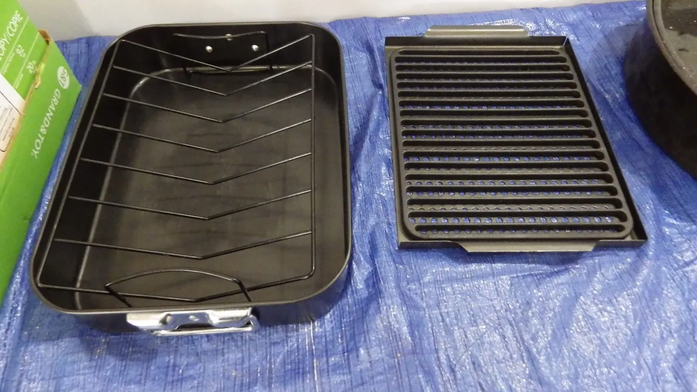 roasting pans etc