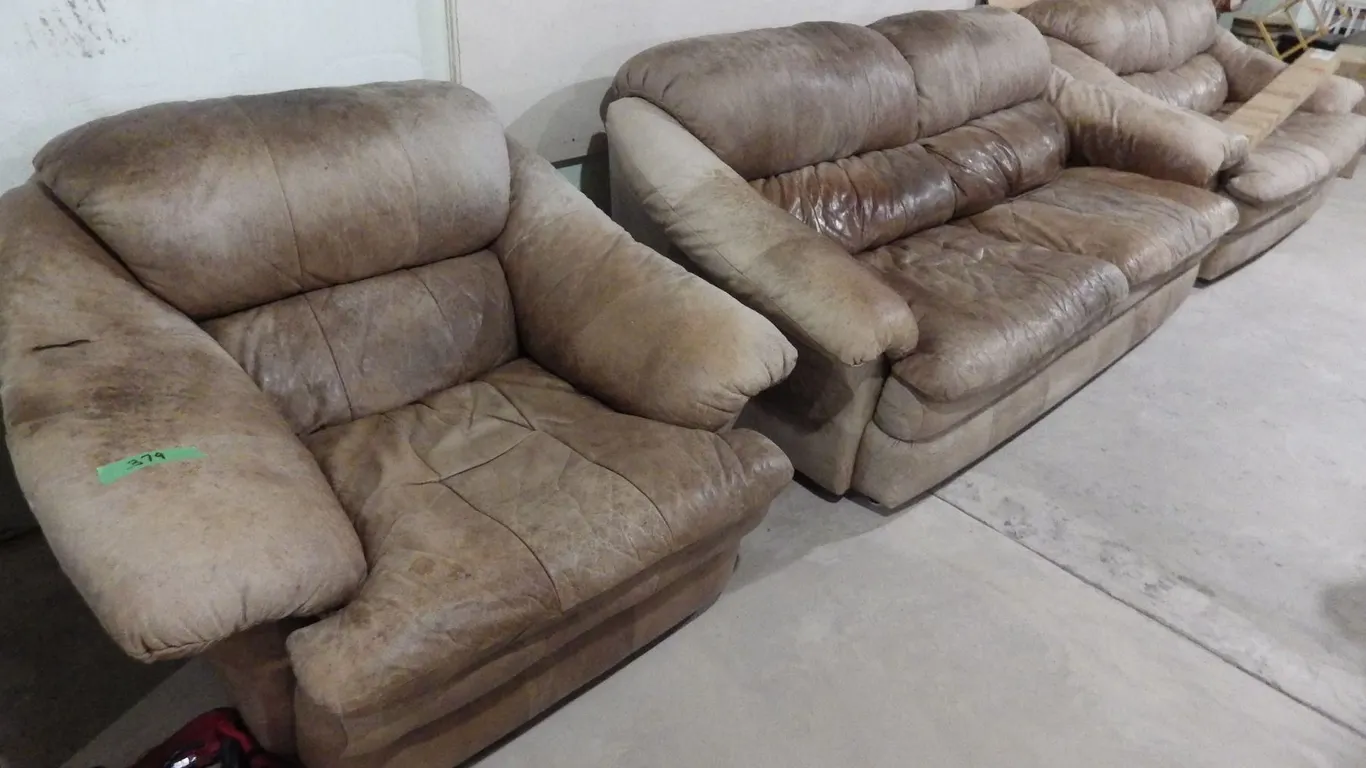 sofa, love seat and chair