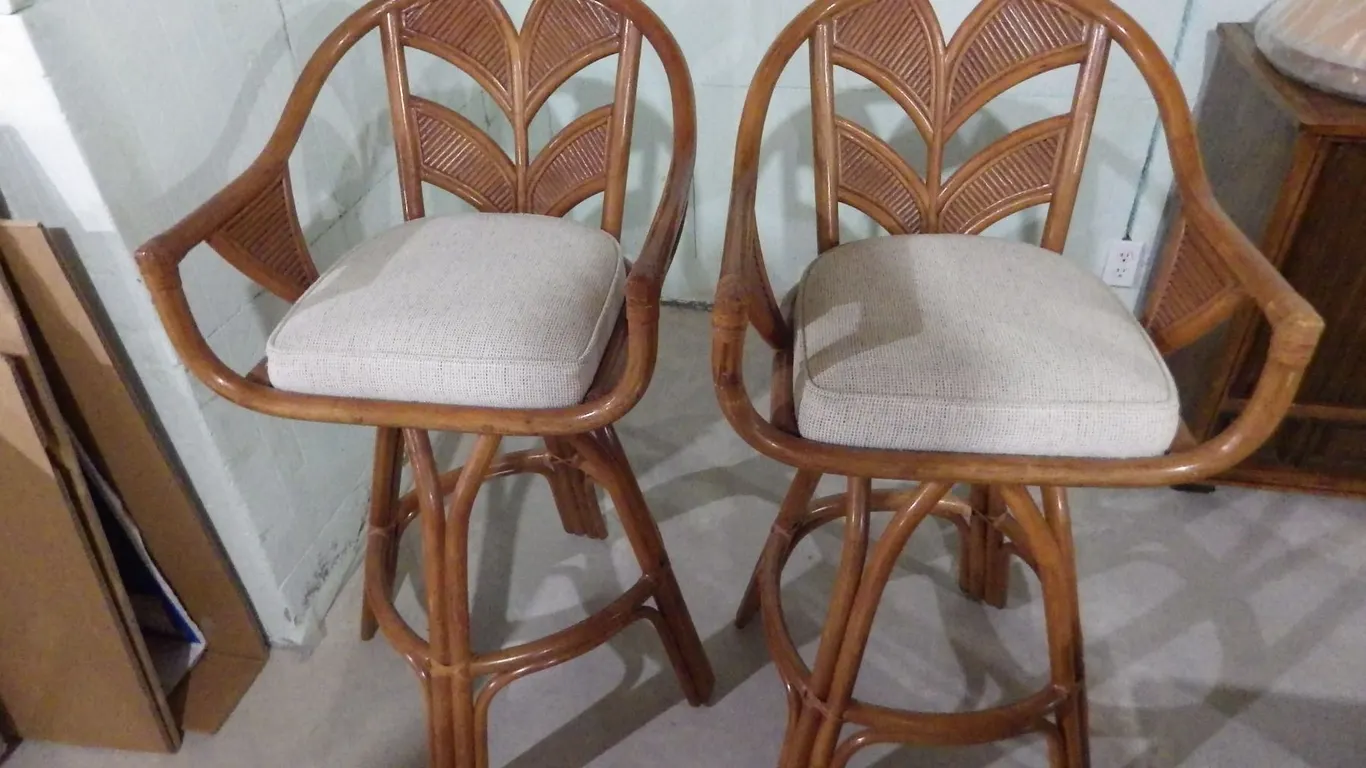 set of two bar stools