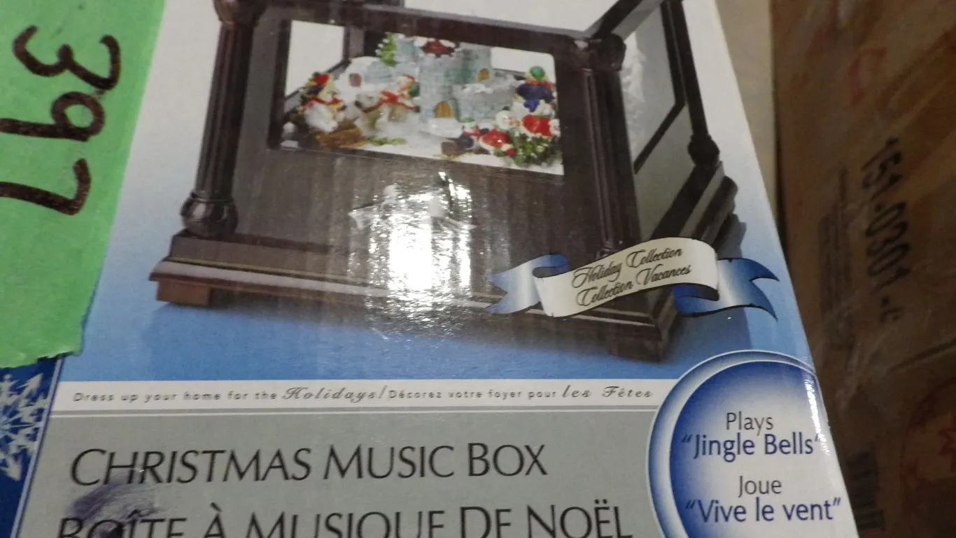 decorative Christmas music Box
