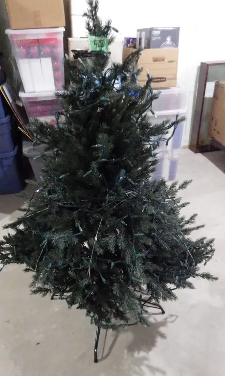 Christmas tree with lights