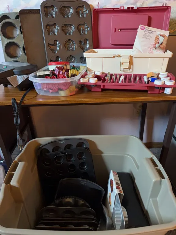 Wilton Cake Decorating Kit And Assorted Baking Molds, Pans, Tools, And Supplies