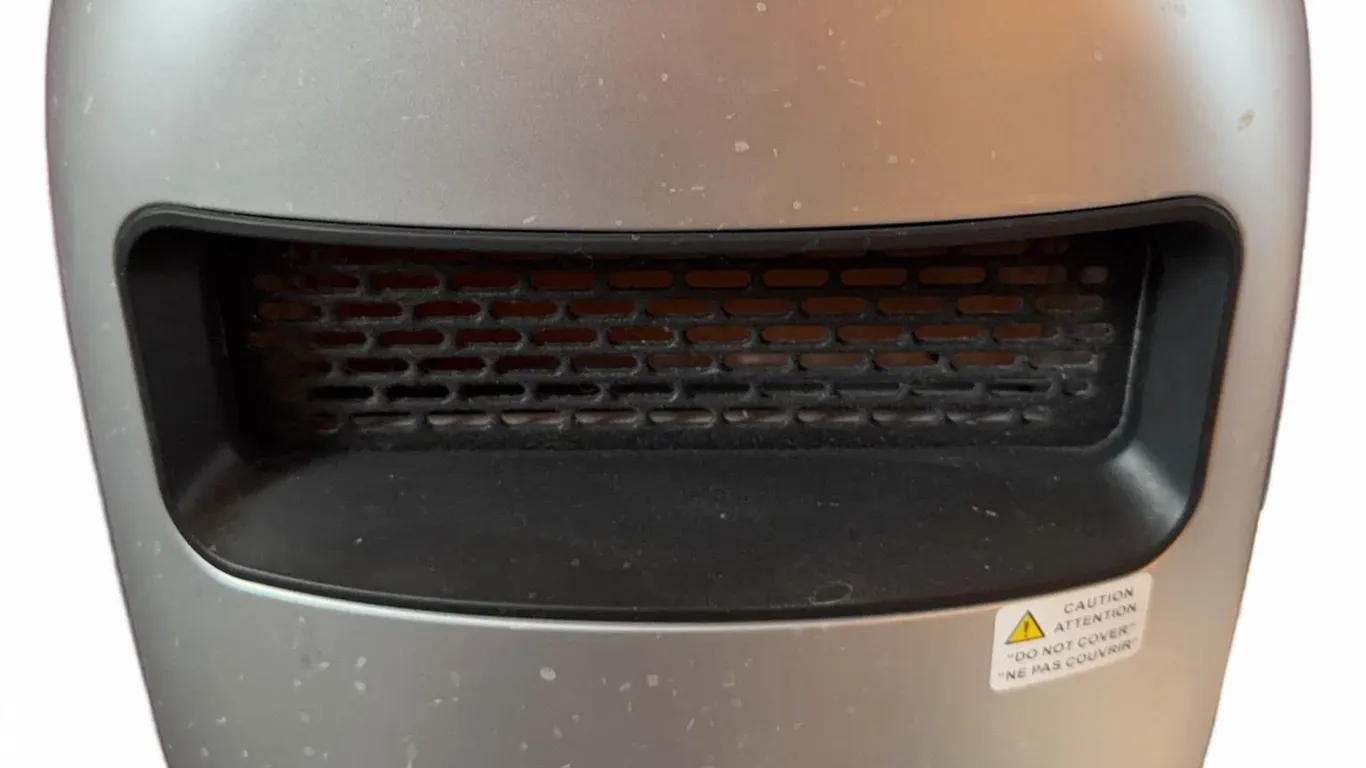 Classic Electric Space Heater Silver With Digital Controls