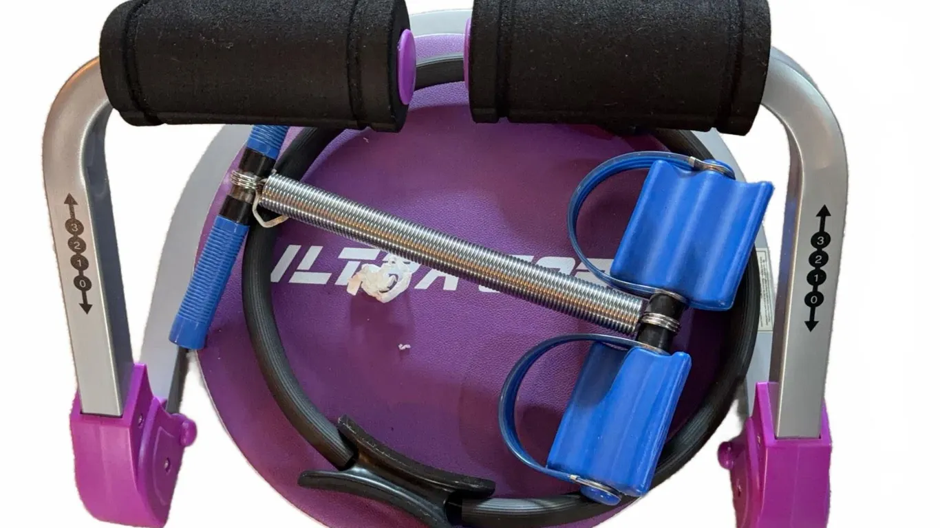 Fitness Resistance Set With UltraFlex Disc, Handles, Cords, and Foot Pedals