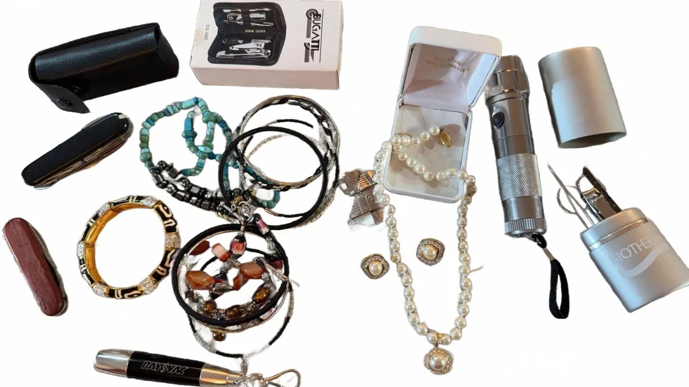 Jewelry, Laser Flashlight, Pocket Tools, and Keychain Lot