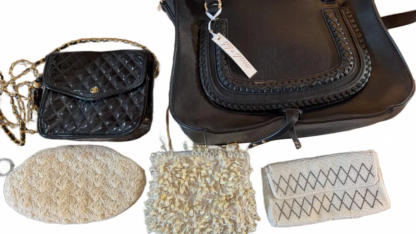 5 Handbags Including Mali + Lili, Beaded and Quilted Styles