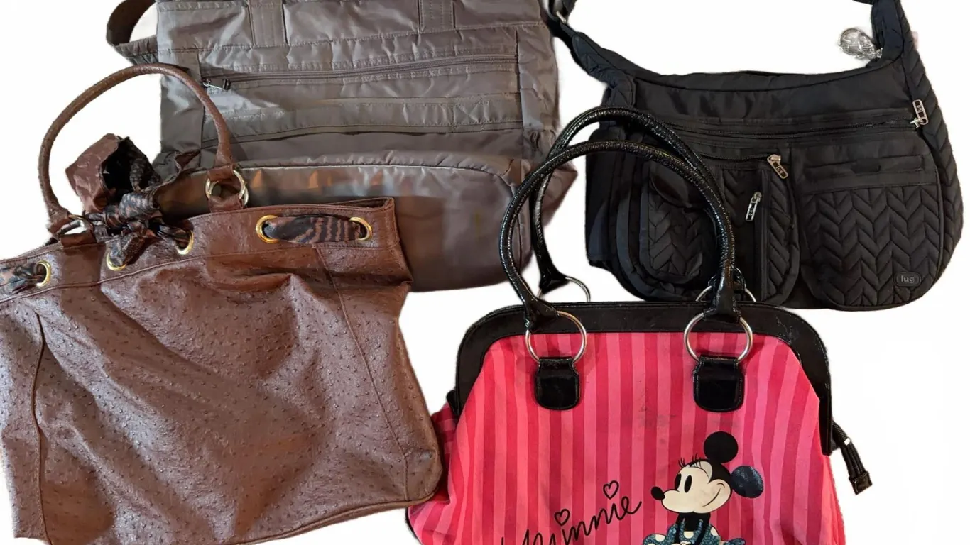 Handbag Lot Including Minnie Mouse and Quilted Crossbody