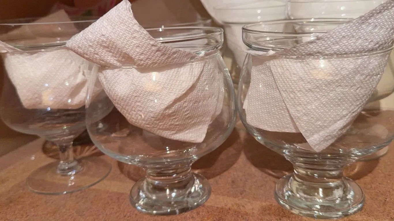 Glass Serveware Lot: Goblets, Punch Bowl, Divided Tray, Covered Cake Stand
