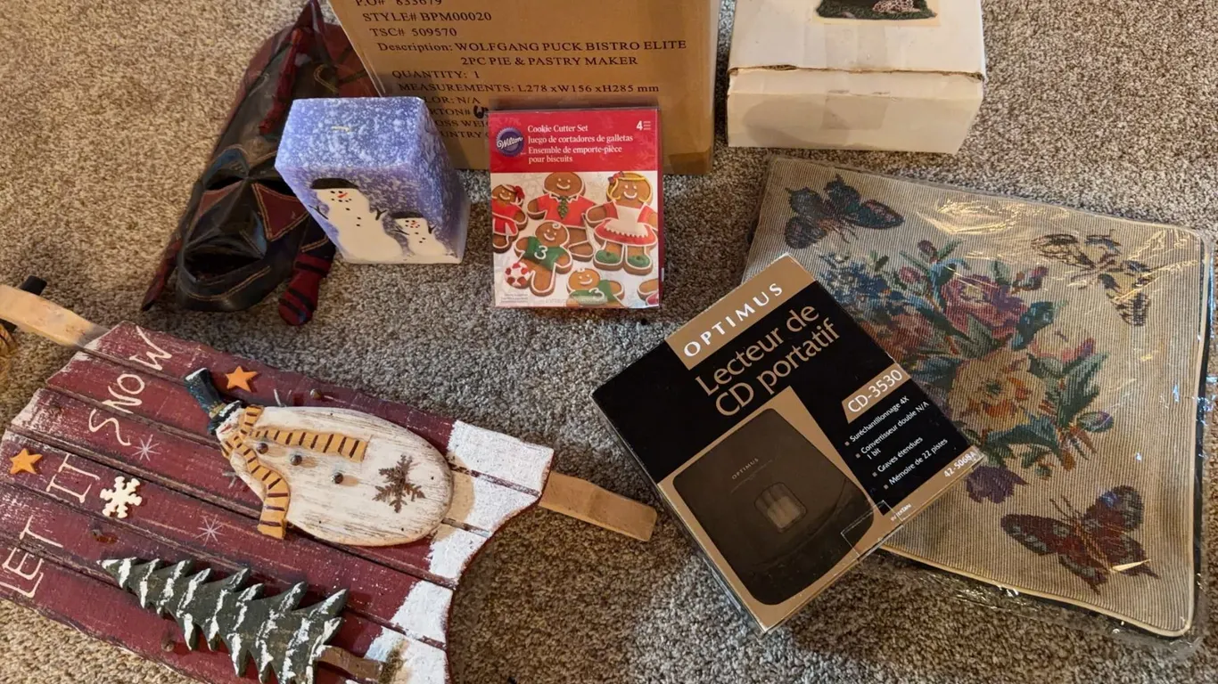 Home Decor, Holiday Items, and Tech Accessories Lot