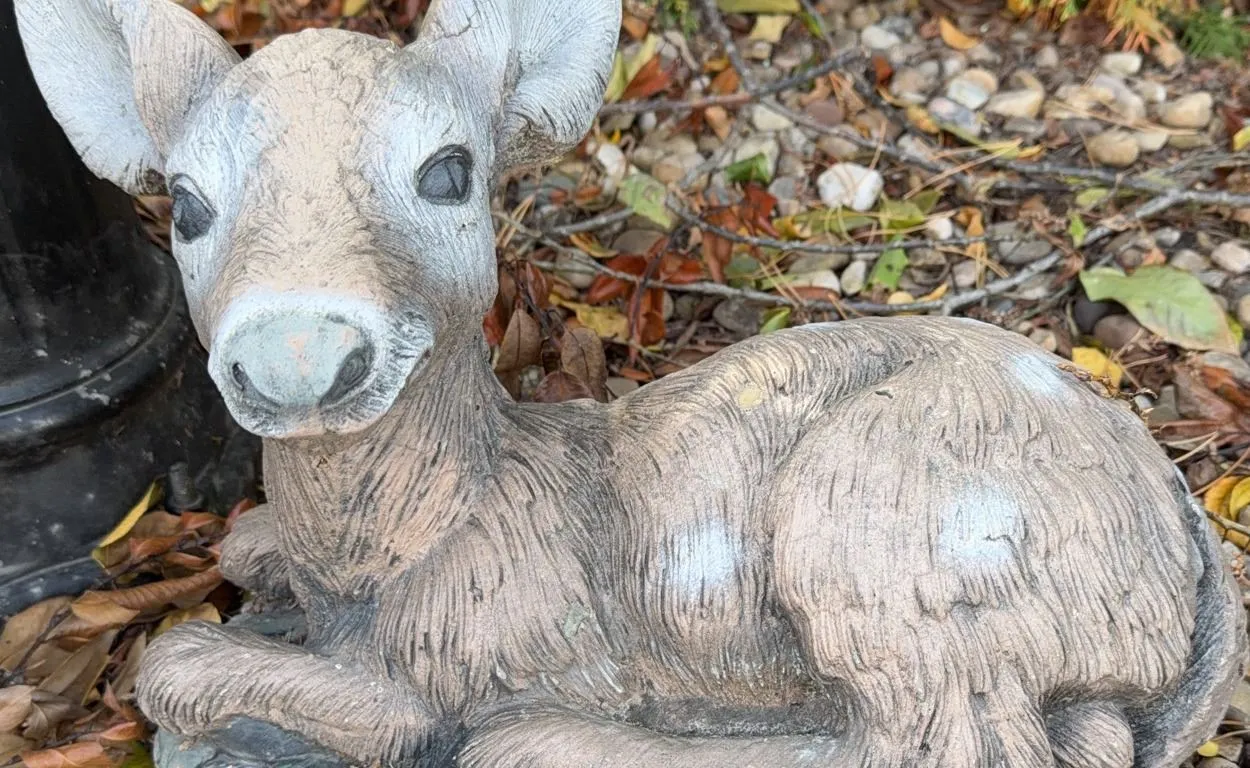 Resin Garden Ornament Fawn Figurine