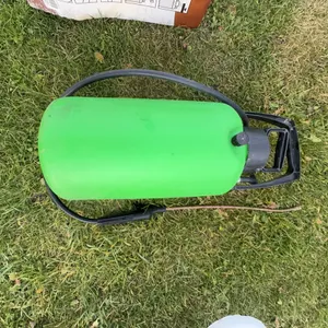 Green Plastic Handheld Pump Sprayer with Hose and Handle