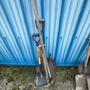 Garden Tools Including WorkPro Shovel and Two Vintage Metal Shovels