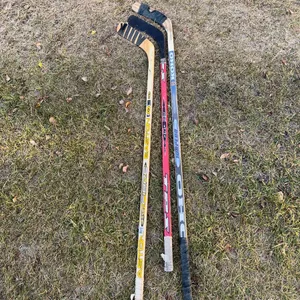 3 Hockey Sticks: Easton, Bauer, Titan Wood and Composite