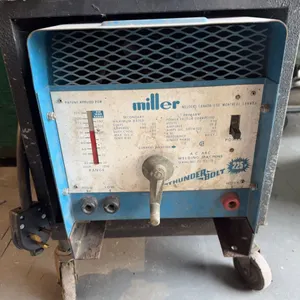 Miller Thunderbolt 225 AC Arc Welder with Leads and Welding Helmet