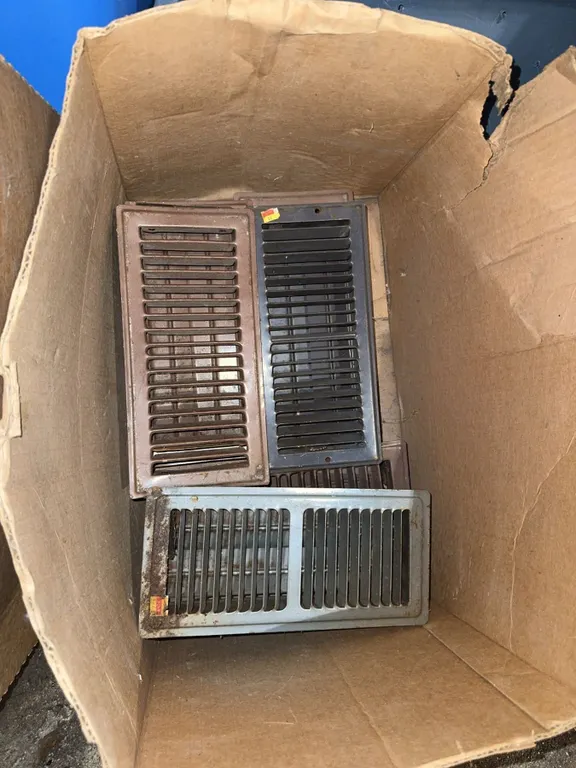 Metal Floor and Wall Vent Grilles and Registers - Mixed Sizes and Finishes