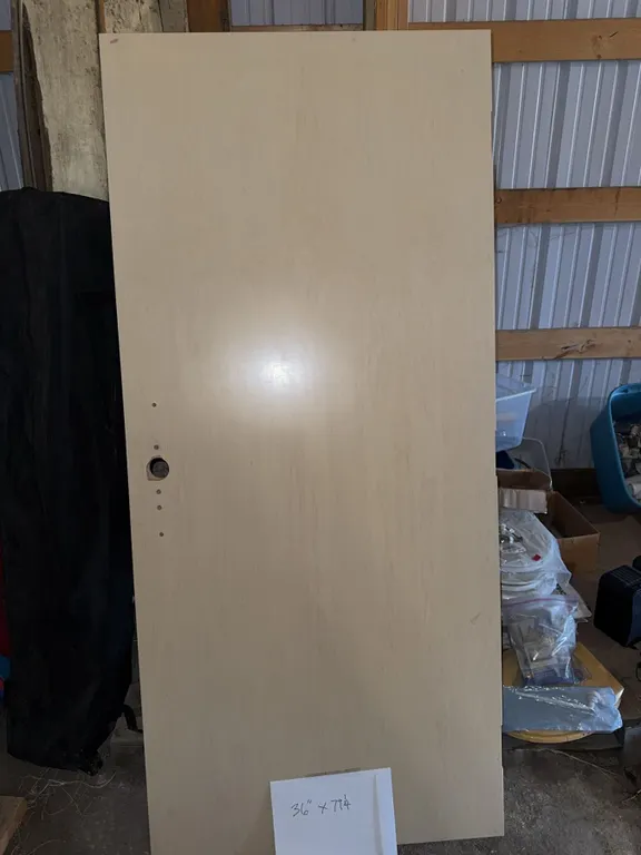 Maple Hollow Core Interior Door with Pre-Drilled Lockset Hole, 36 x 79.5 Inches