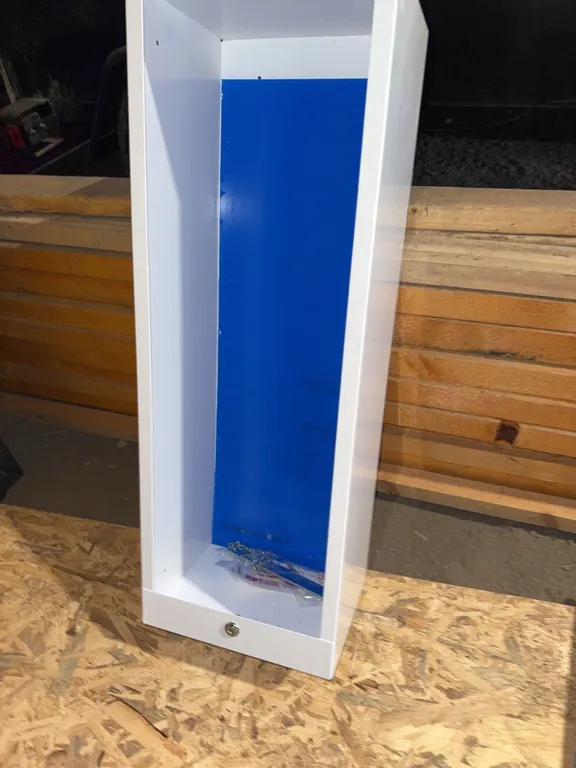 Uline H-2122 Fire Extinguisher Cabinet With Key and Break Glass Hammer