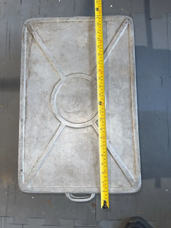Sully Aluminum Co. Large Aluminum Roasting Pan With Lid, Toronto, Canada, 24" x 16"